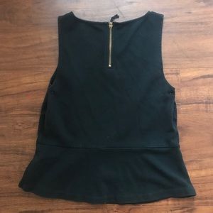 J. Crew Tops - J Crew - Navy peplum tank top J. Crew Tops - J Crew - Navy peplum tank top